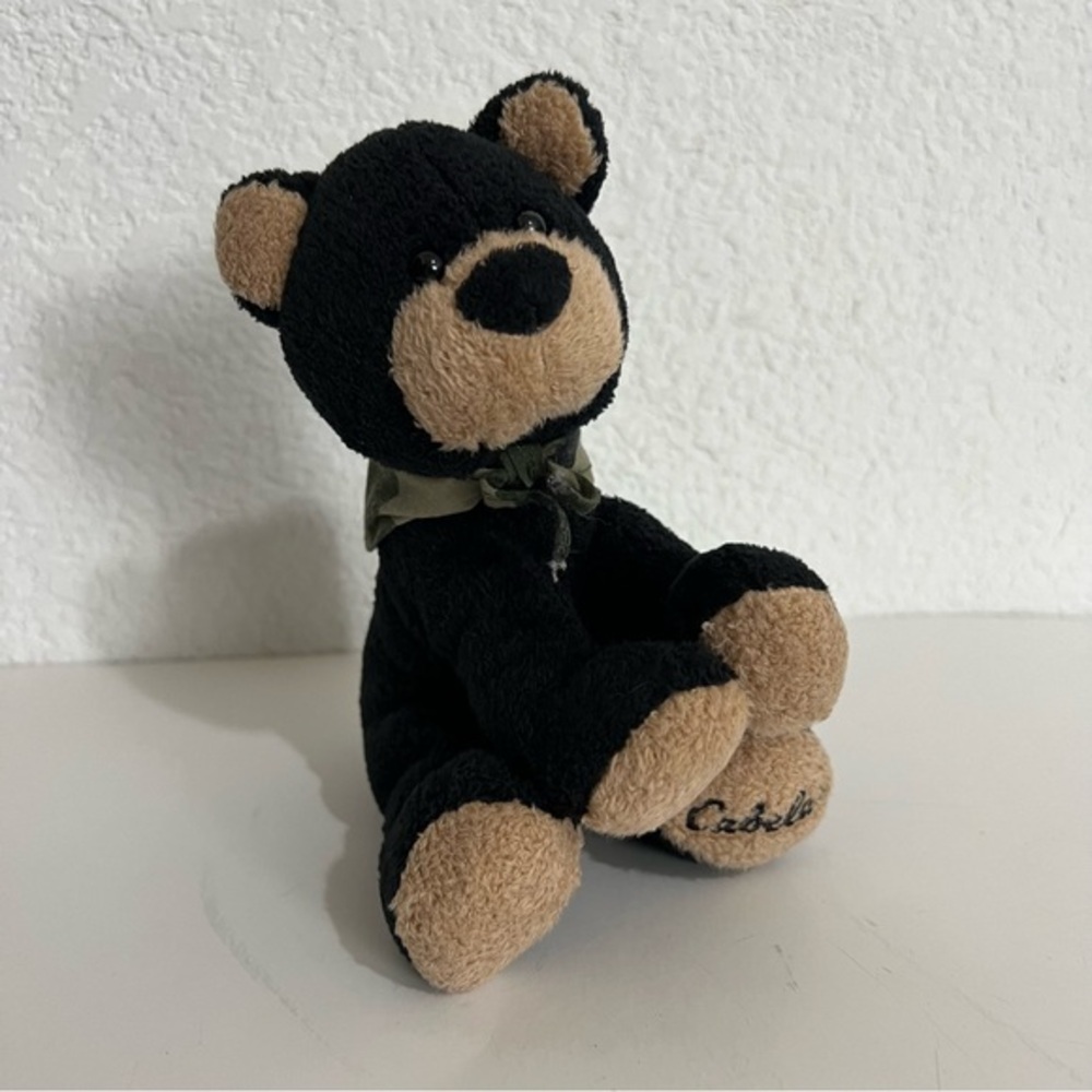 Cabela's Burt the Black Bear Beanbag Stuffed Beanie 8" Toy